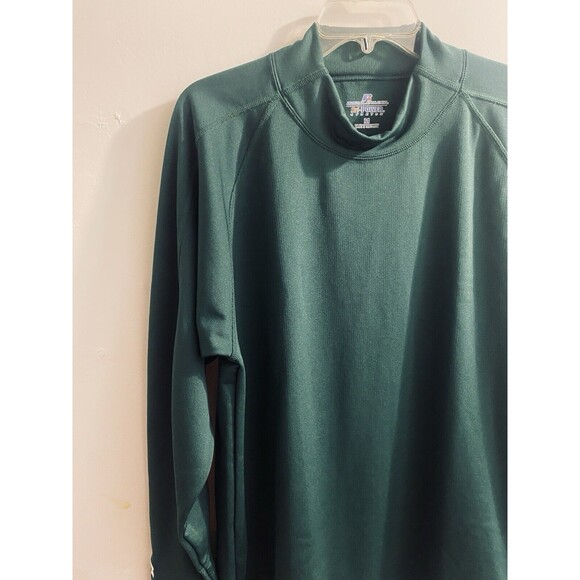 Russell Athletics Pullover Mens Sz M Green Dri Power Stretch Long Sleeve Shirt - Picture 12 of 16
